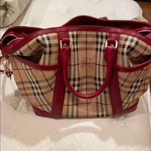 Burberry diaper bag